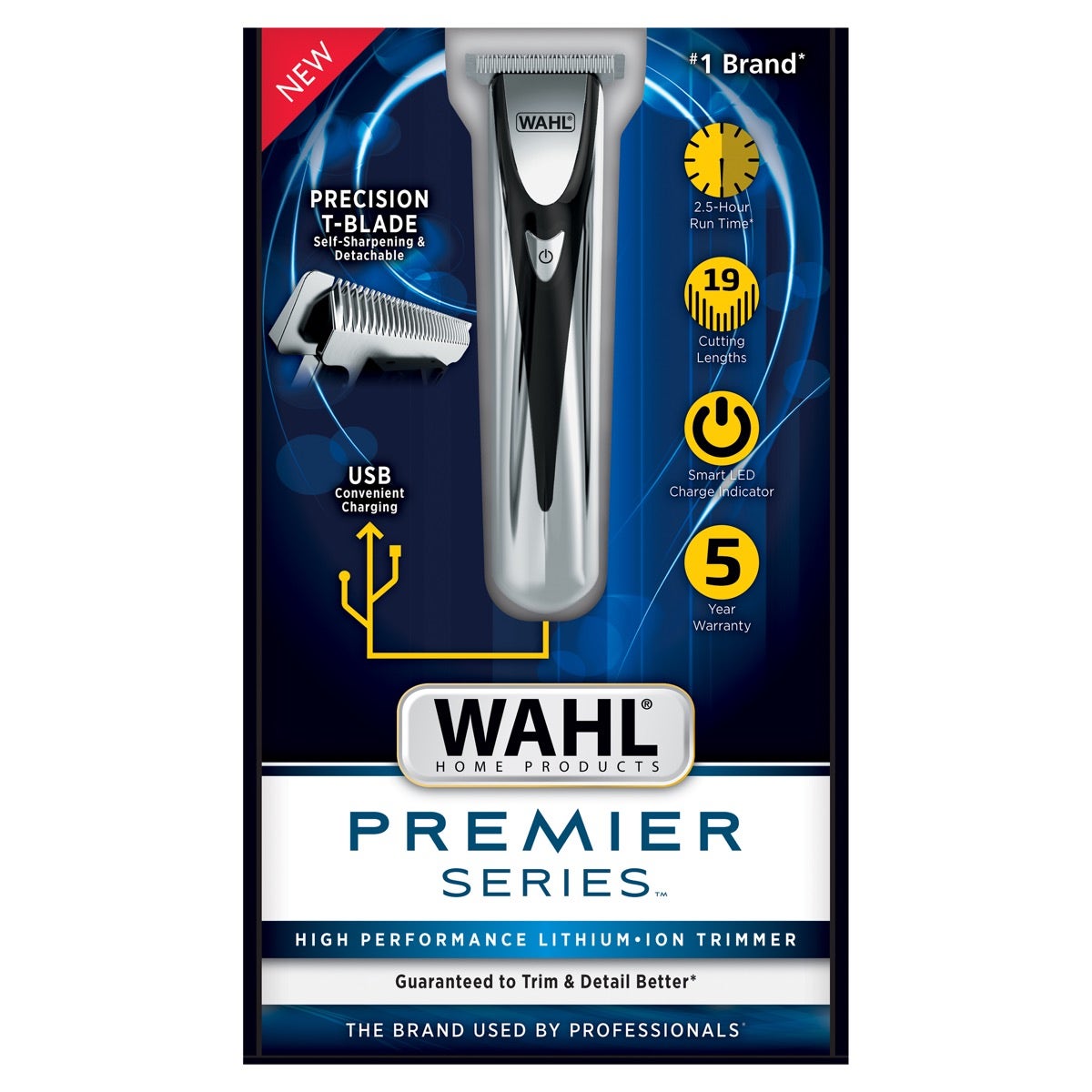 Premier Series Cordless USB Rechargeable Trimmer