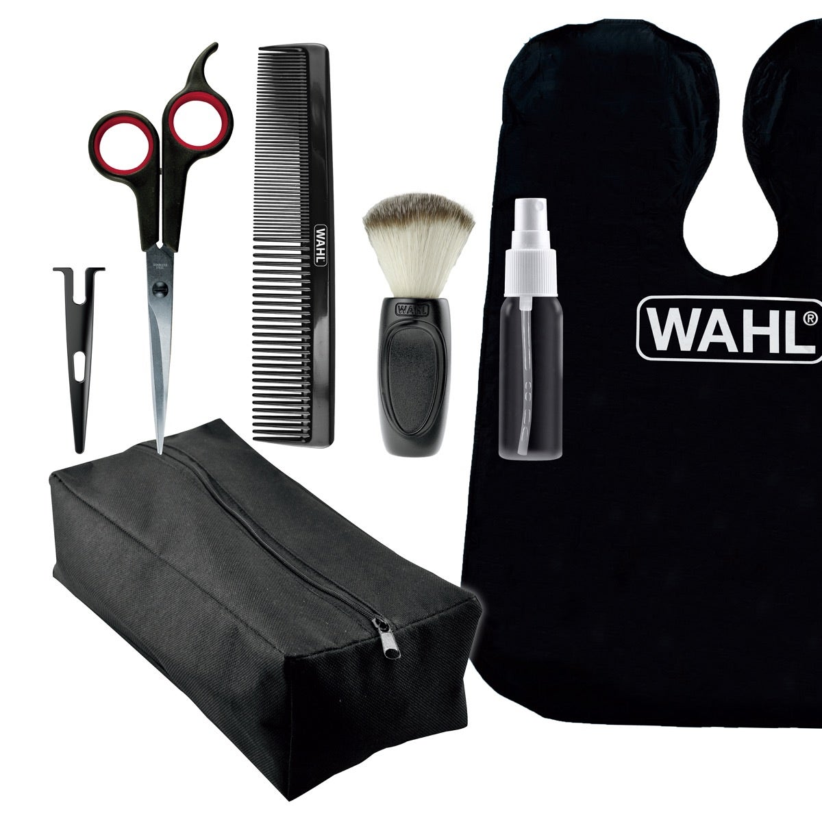 WAHL， Clipper Pro Series Platinum Haircutting Combo Kit with Barbers Shears  Model 79804100， Black 国内正規商品 家電