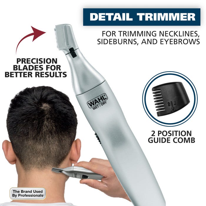 Wahl nose ear trimmer neck hair eyebrow groomer clippers micro personal shaver online