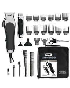 Deluxe Chrome Pro® Haircutting Clipper and Trimmer Kit