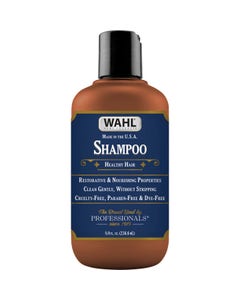 8oz Mens Shampoo 805603-100, front side of shame bottle and label