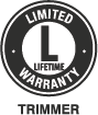Trimmer Limited Lifetime Warranty