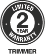 Trimmer 2 years Warranty