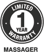 Massager 1 year Warranty